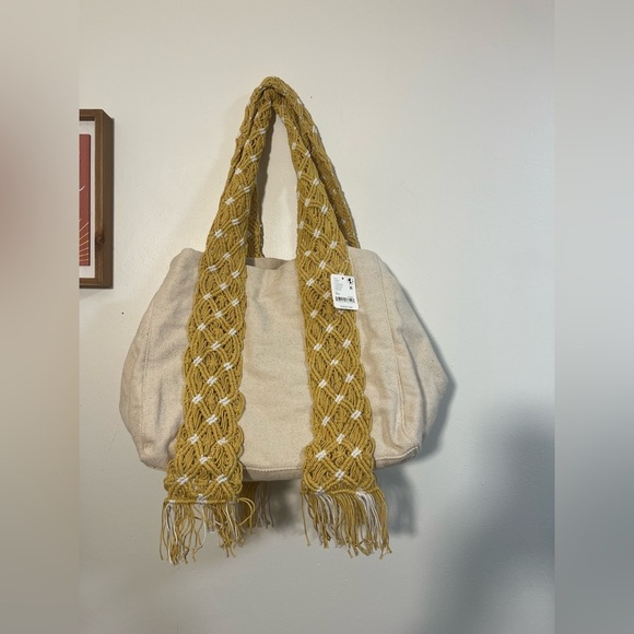 Free People Mia Macrame Strap Tote - Picture 6 of 9